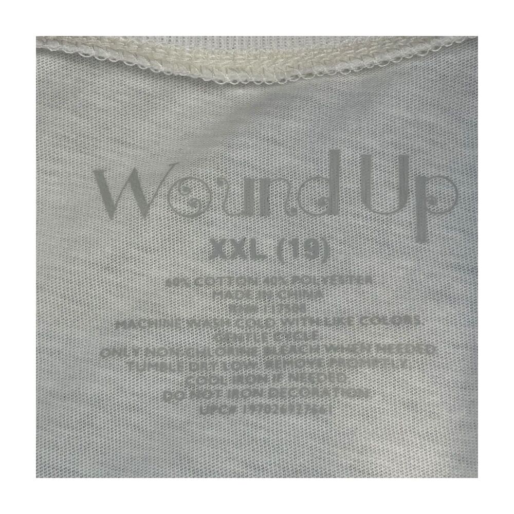 Wound Up T-Shirt Juniors 2XL (19) Cream Cotton Grand Prix Champion Short Sleeve - Picture 2 of 8